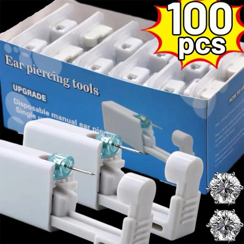 Body Jewelry Kit - 안전 귀 피어싱 건 키트 여성