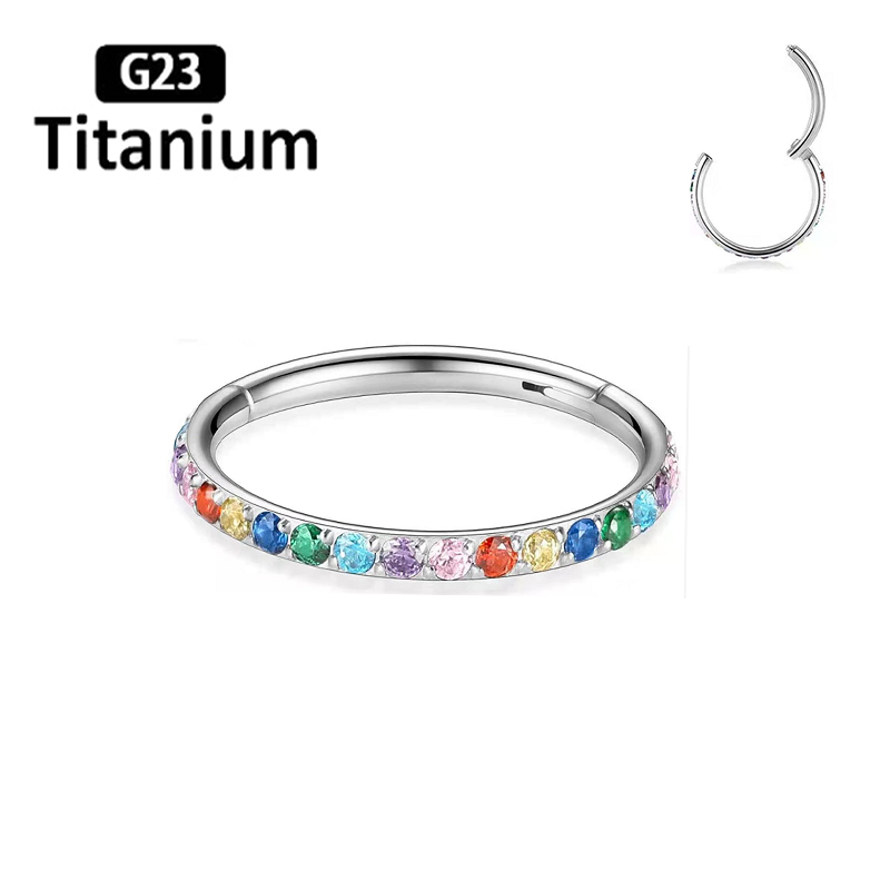 ASTM F136 티타늄 귀걸이 고품질 지르콘 하이트  - Zoor Body Jewelry 리뷰 및 가격