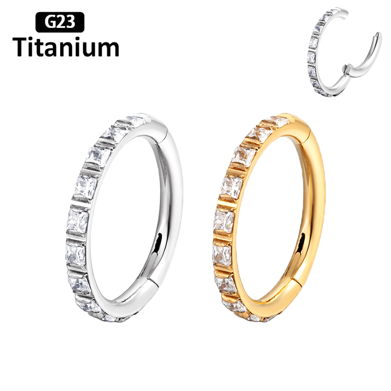 ASTM F136 티타늄 귀걸이 고품질 지르콘 하이트  - Zoor Body Jewelry 리뷰 및 가격