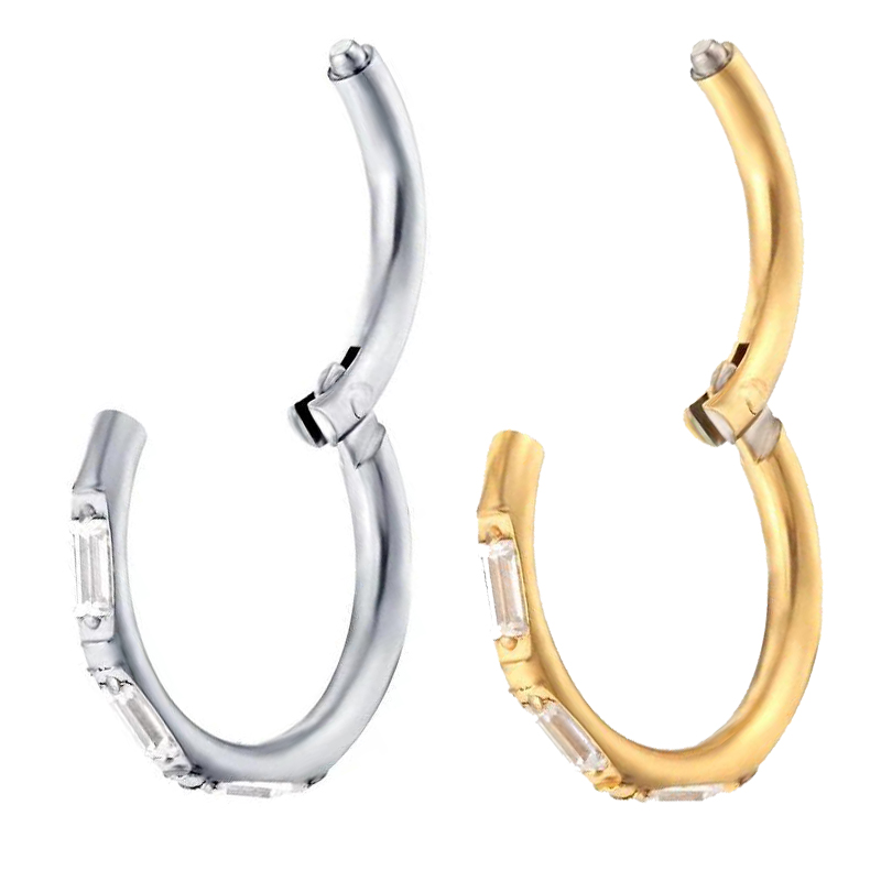 ASTM F136 티타늄 귀걸이 고품질 지르콘 하이트  - Zoor Body Jewelry 리뷰 및 가격