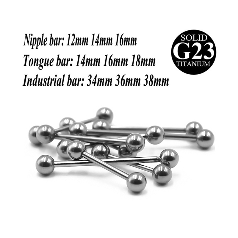 G23 티타늄 혀 피어싱 젖꼭지 바, 이주 나선 바디  - Body Jewelry Industrial 리뷰 및 가격