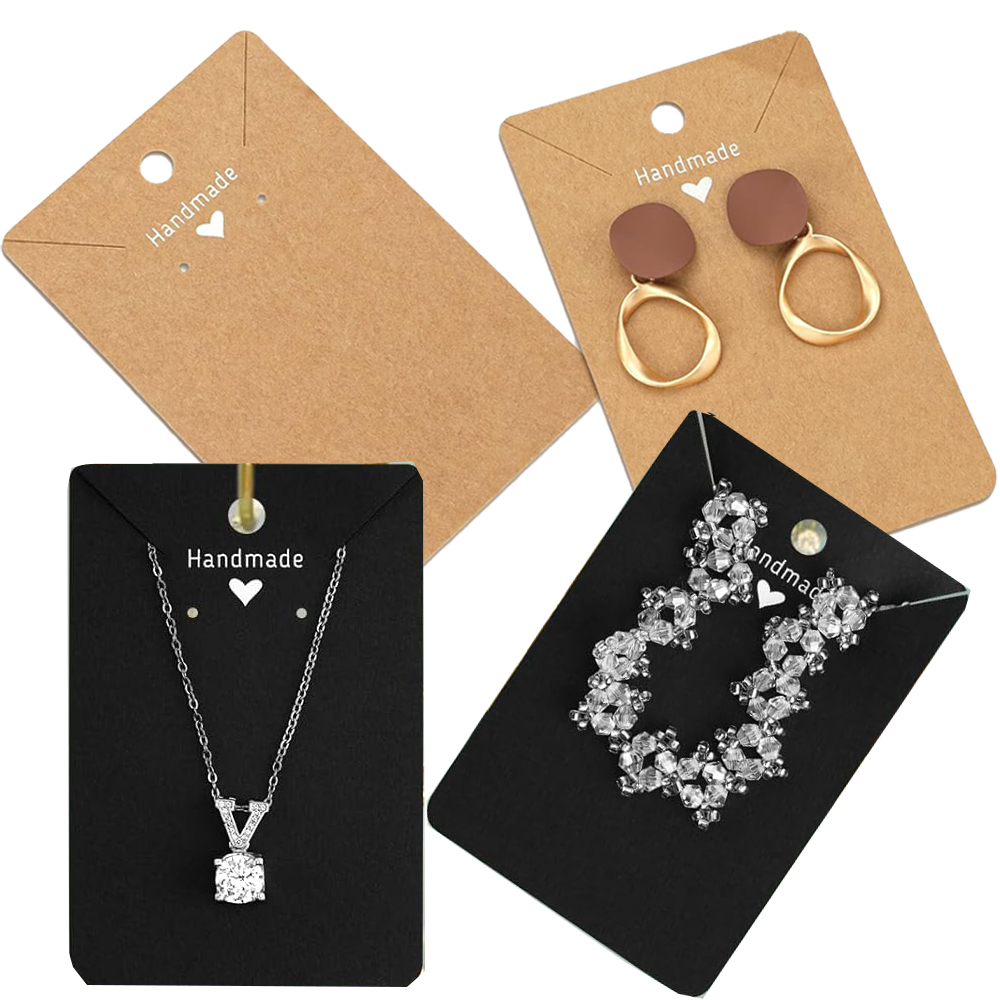 50pcs 6x9cm 사랑으로 수제 목걸이 귀걸이 종이 - Body Jewelry Display 리뷰 및 가격
