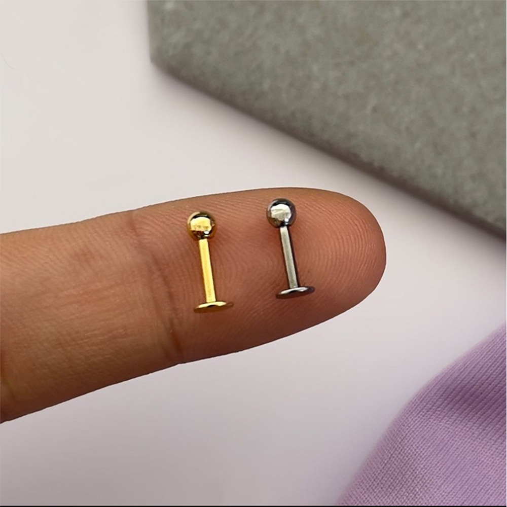 10개 ASTM F136 G23 티타늄 라브렛 귀/입술 - Zoor Body Jewelry 리뷰 및 가격