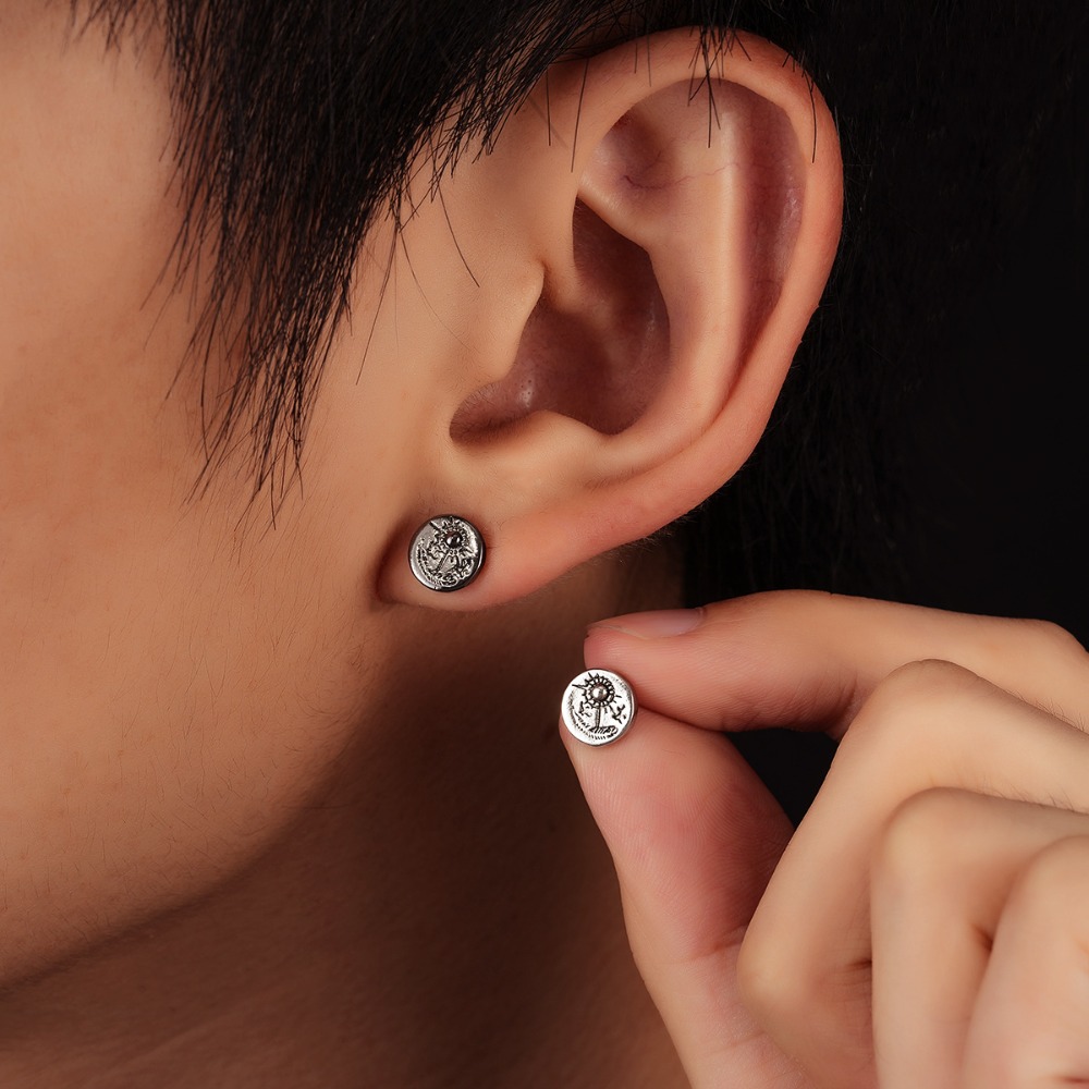 남성용 인디언 이글 스터드 귀걸이 1쌍, 여성용 레트로 - Body Jewelry Indian 리뷰 및 가격