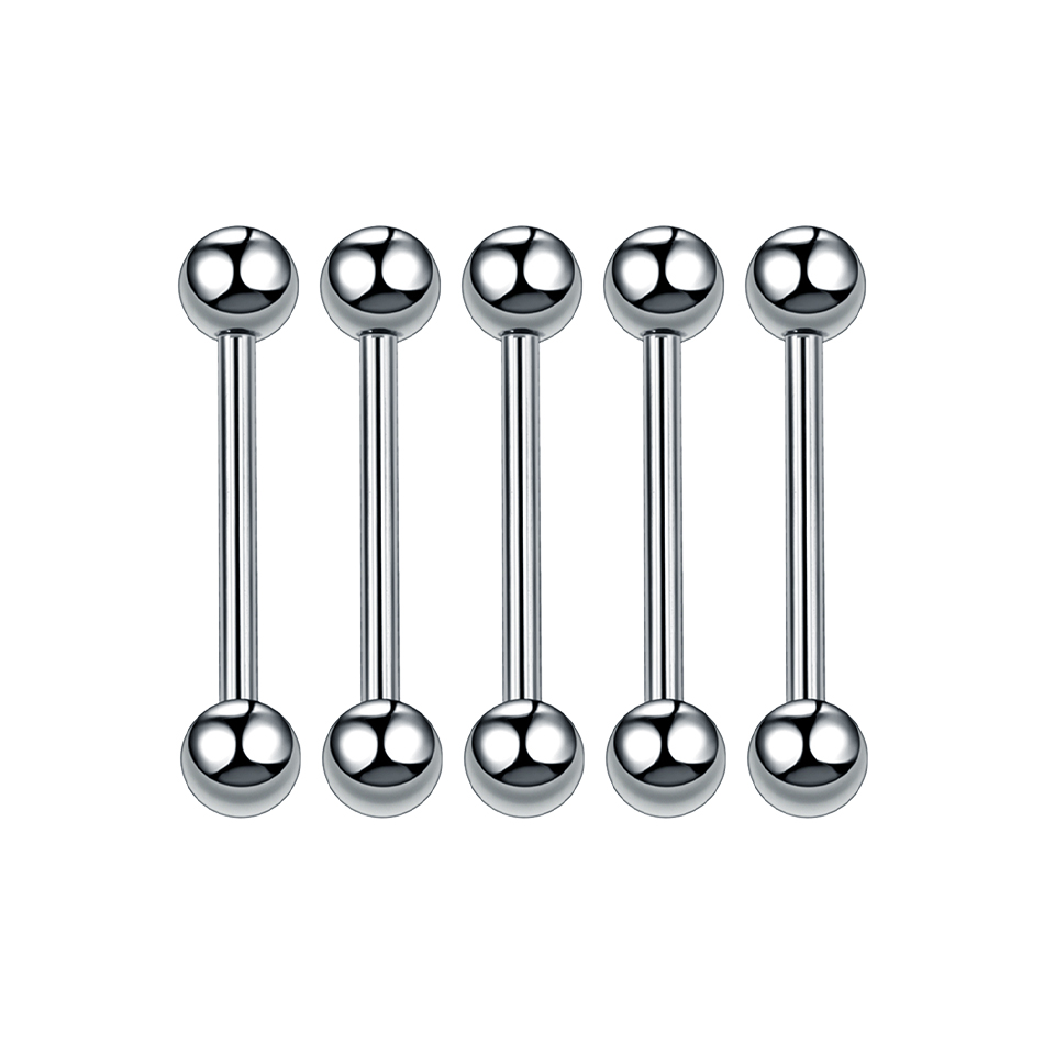 티타늄 외부 스레드 혀 나선 피어싱, 긴 산업 바벨 링 - Body Jewelry Industrial 리뷰 및 가격