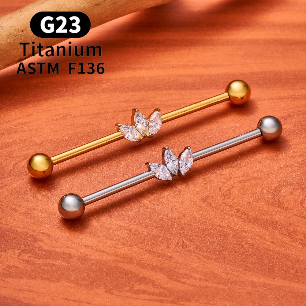 ASTM F136 티타늄 내부 나사형 바벨 링 14G  - Body Jewelry Industrial 리뷰 및 가격