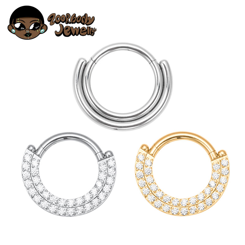 ASTM F136 티타늄 리모콘 Septum 코 링 섹 - Zoor Body Jewelry 리뷰 및 가격