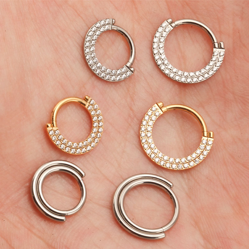 ASTM F136 티타늄 리모콘 Septum 코 링 섹 - Zoor Body Jewelry 리뷰 및 가격