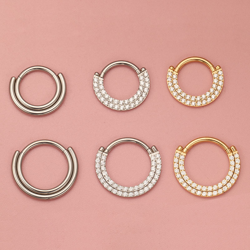 ASTM F136 티타늄 리모콘 Septum 코 링 섹 - Zoor Body Jewelry 리뷰 및 가격