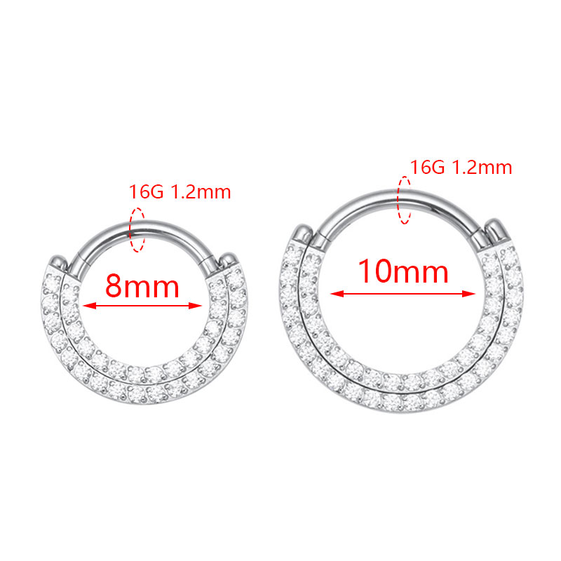 ASTM F136 티타늄 리모콘 Septum 코 링 섹 - Zoor Body Jewelry 리뷰 및 가격