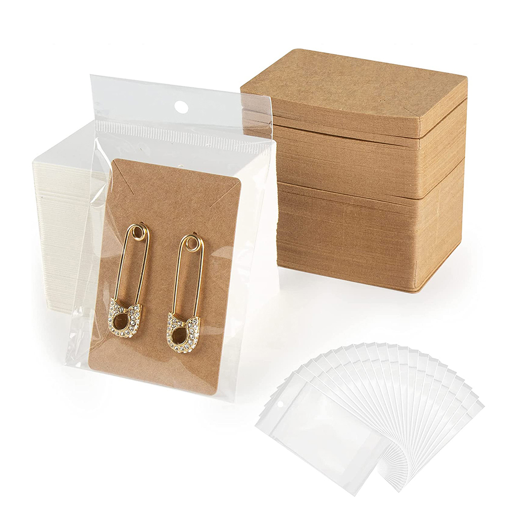 귀걸이 카드 목걸이 디스플레이 카드 가방 50pcs 귀 - Body Jewelry Display 리뷰 및 가격