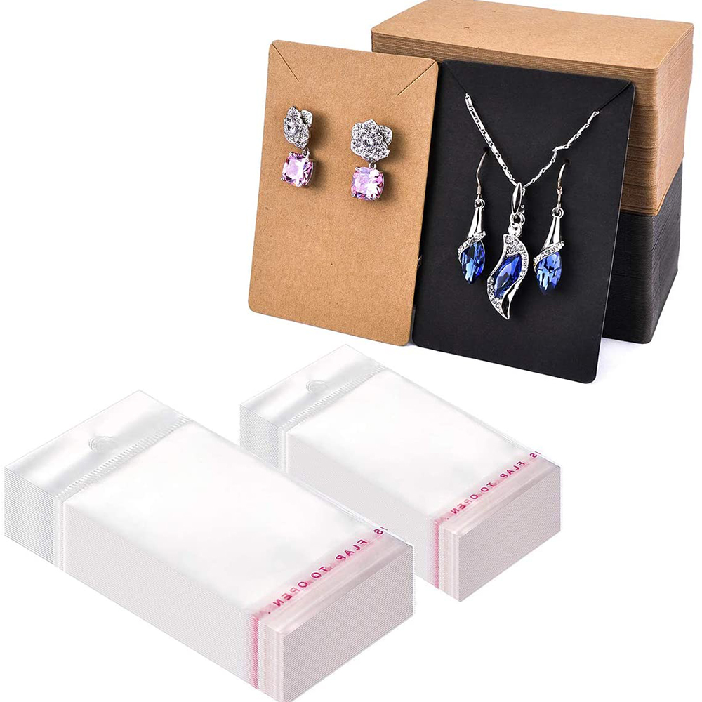 귀걸이 카드 목걸이 디스플레이 카드 가방 50pcs 귀 - Body Jewelry Display 리뷰 및 가격
