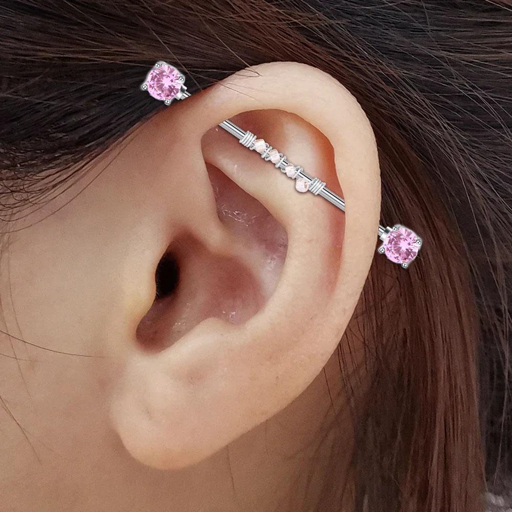 1pc/6pcs 14G 38mm 스테인리스 산업 바벨  - Body Jewelry Industrial 리뷰 및 가격