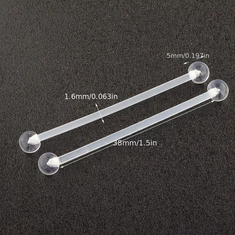 1pc/6pcs 14G 38mm 스테인리스 산업 바벨  - Body Jewelry Industrial 리뷰 및 가격