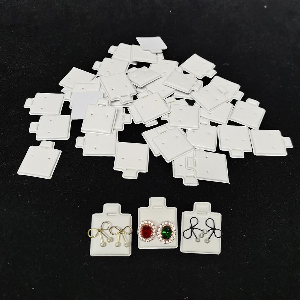 100 개/가방 귀 스터드 홀더 화이트 퍼프 패드 귀걸 - Body Jewelry Display 리뷰 및 가격