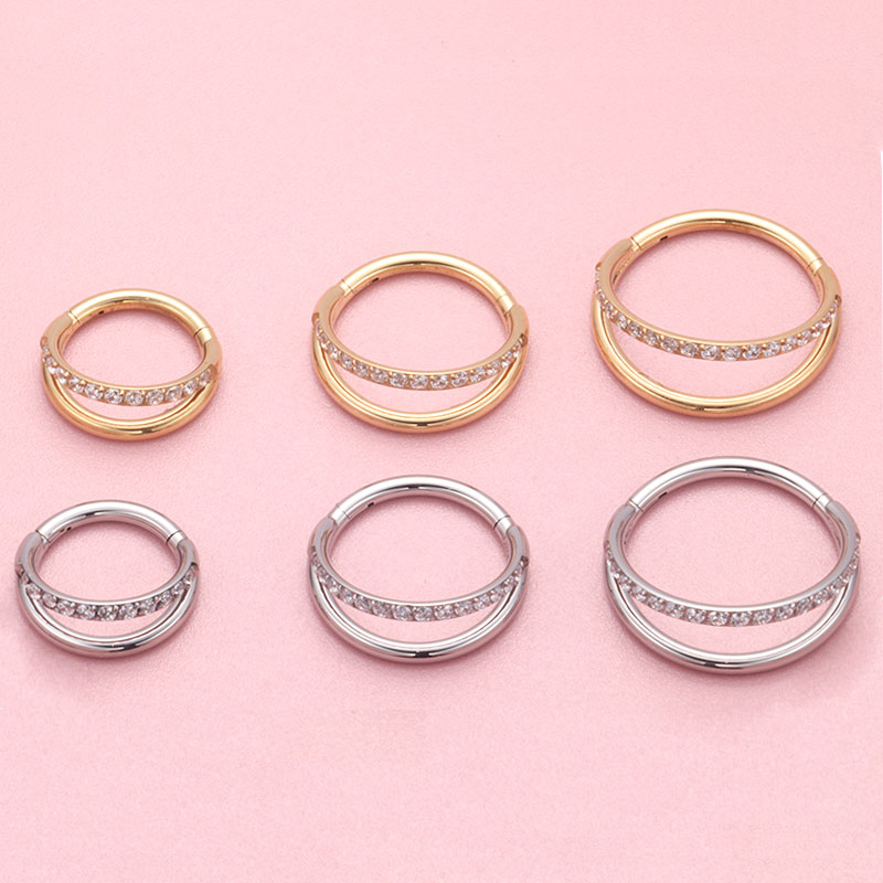 ASTM F136 티타늄 16G 문 코 링 후프 Sep - Zoor Body Jewelry 리뷰 및 가격