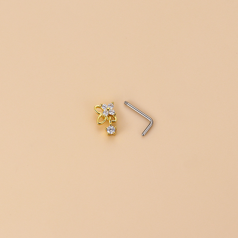 1PC 20G 316L 외과 스테인레스 스틸 CZ 매달 - Body Jewelry Indian 리뷰 및 가격