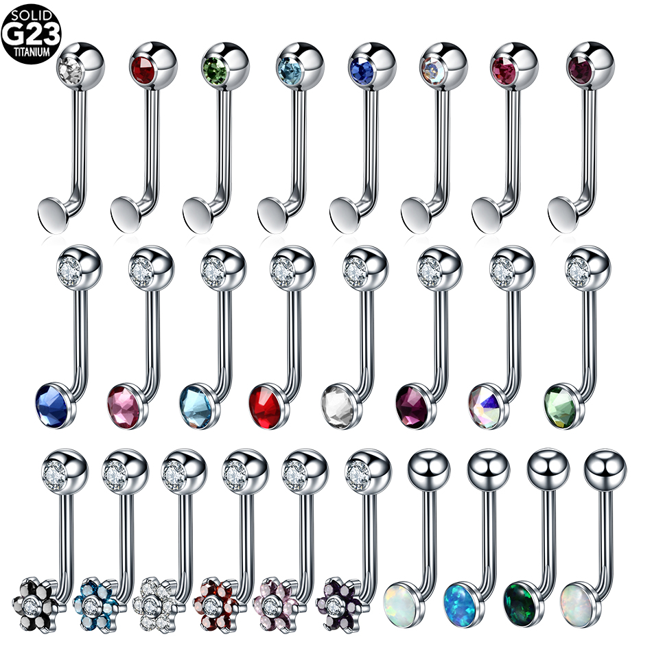 1PC 티타늄 크리스티나 수직 후드 피어싱 꽃 립 링  - Body Jewelry Vch 리뷰 및 가격