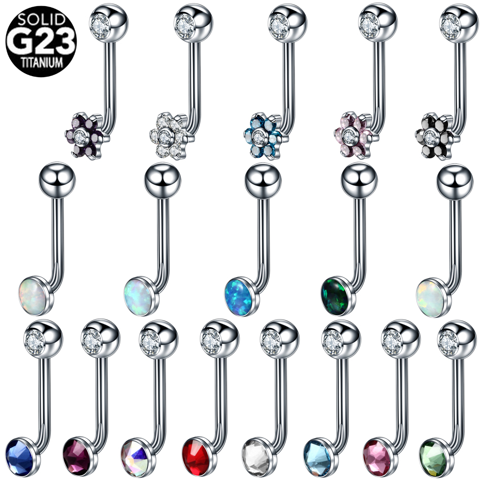 1PC 티타늄 크리스티나 수직 후드 피어싱 꽃 립 링  - Body Jewelry Vch 리뷰 및 가격