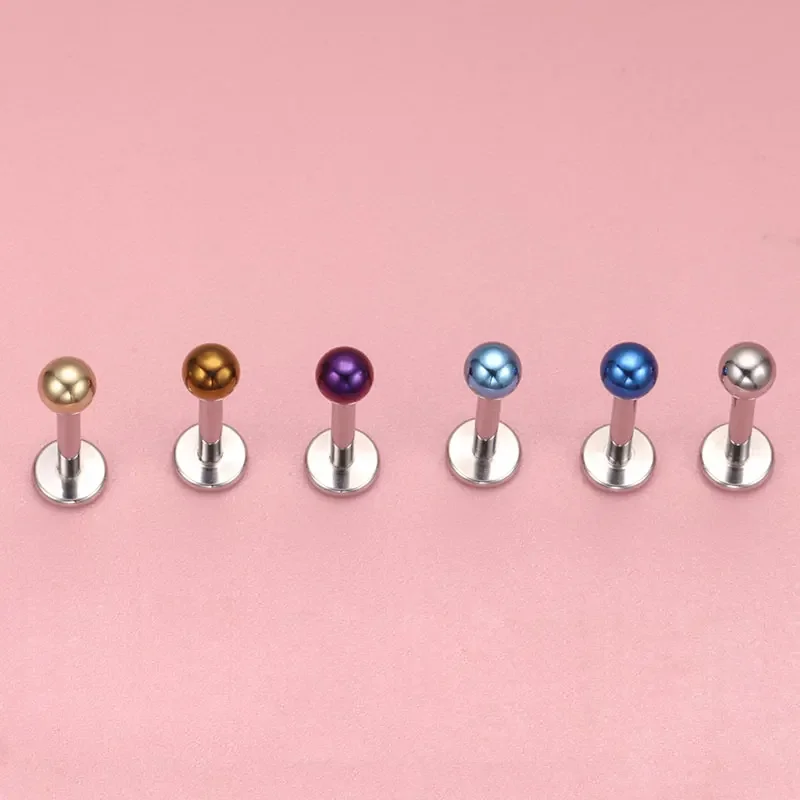 10개 G23 티타늄 외부 나사산 볼형 립 라브렛 바벨 - Body Jewelry Industrial 리뷰 및 가격