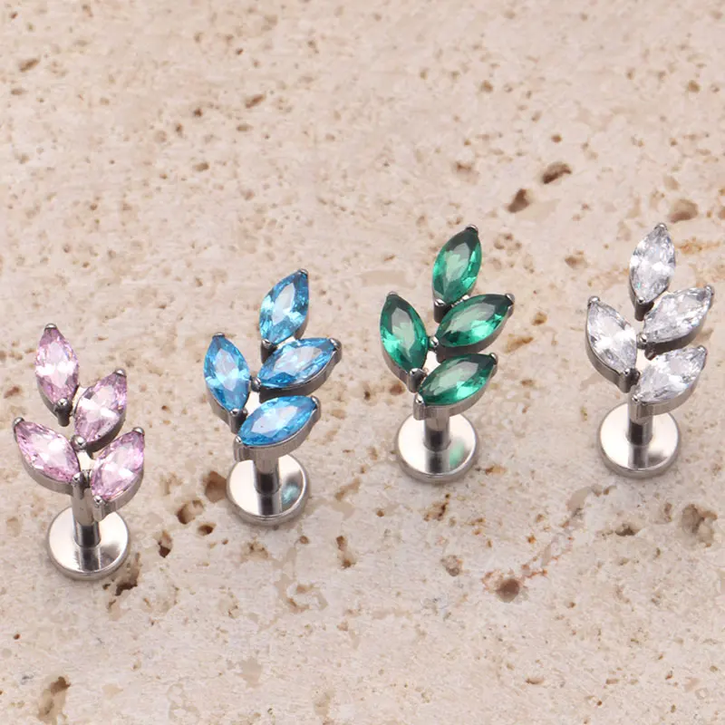 G23 티타늄 보석 CZ 귀 조가비 실험실 피어싱 내부 - Zoor Body Jewelry 리뷰 및 가격