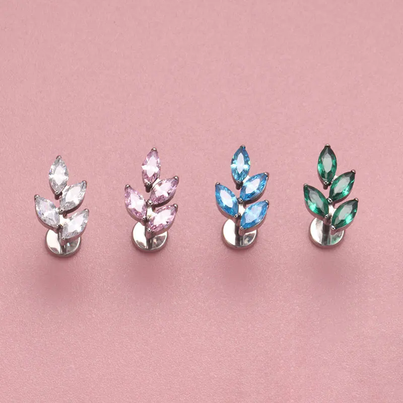 G23 티타늄 보석 CZ 귀 조가비 실험실 피어싱 내부 - Zoor Body Jewelry 리뷰 및 가격