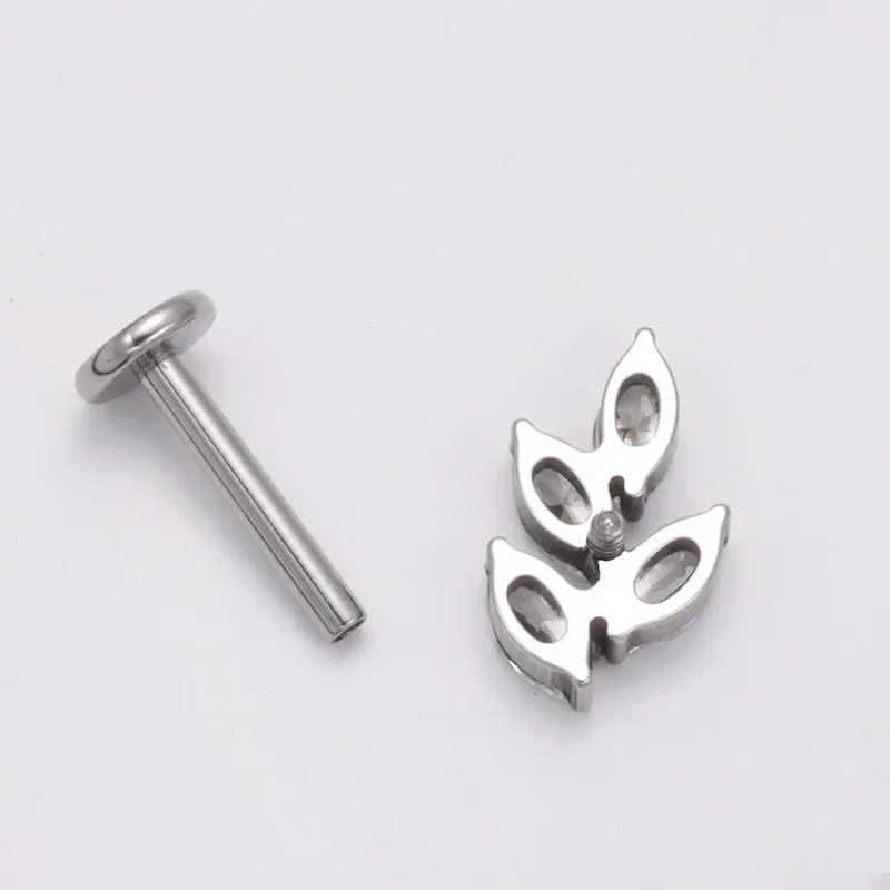 G23 티타늄 보석 CZ 귀 조가비 실험실 피어싱 내부 - Zoor Body Jewelry 리뷰 및 가격