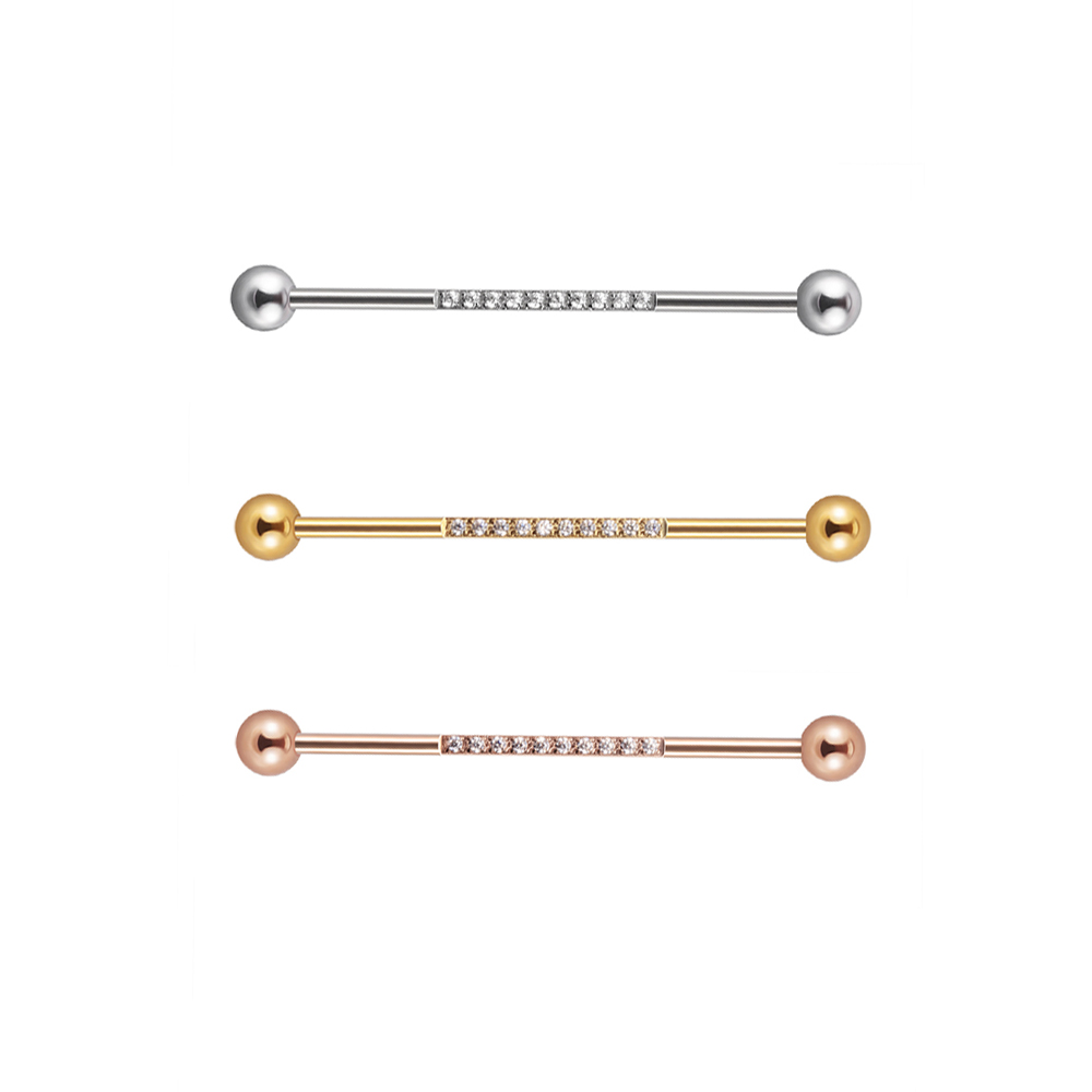 1/3Pcs 스테인레스 스틸 산업용 바벨 롱 브리지 마 - Body Jewelry Industrial 리뷰 및 가격
