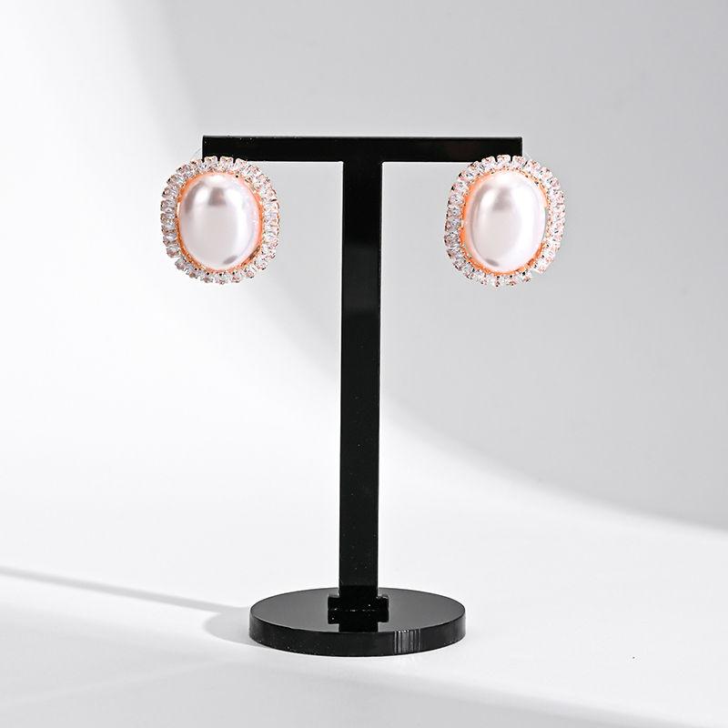 6pcs 아크릴 블랙/화이트 T 모양 귀걸이 디스플레이 - Body Jewelry Display 리뷰 및 가격