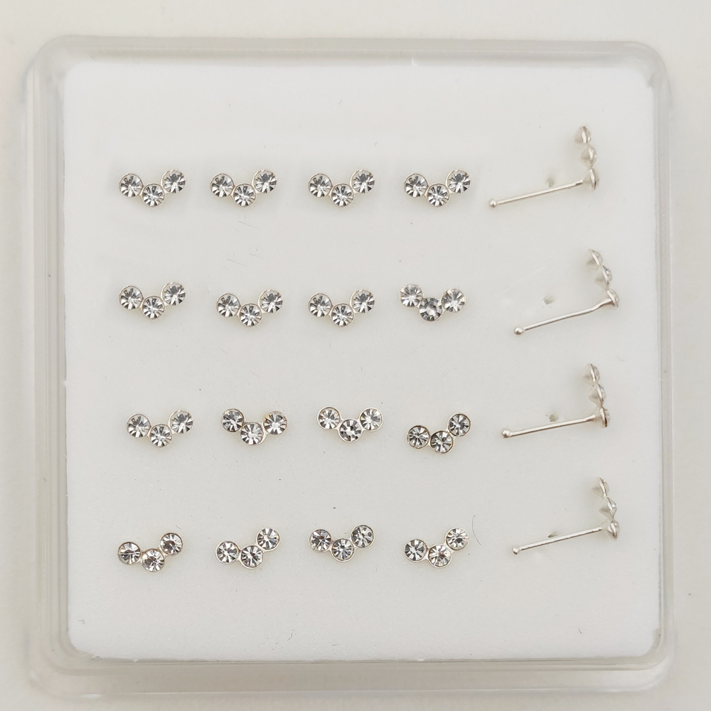 925 스털링 실버 크리스탈 코 스터드 패션 인도 코  - Body Jewelry Indian 리뷰 및 가격