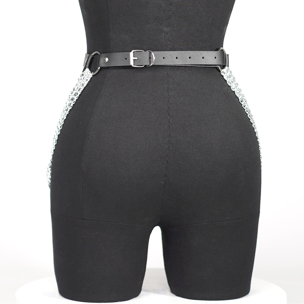 여성 펑크 고딕 PU 가죽 허리-허벅지 하네스 가터 벨 - Body Jewelry Thigh Chain 리뷰 및 가격