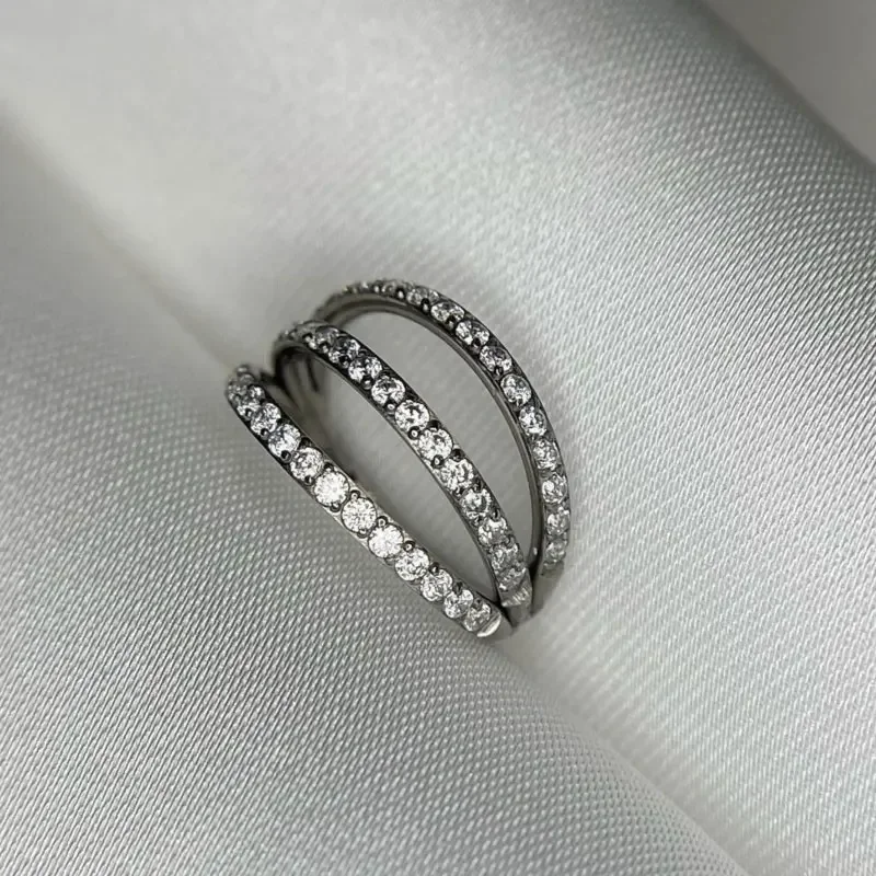 G23 티타늄 힌지 세그먼트 코 링 3 레이어 CZ S - Zoor Body Jewelry 리뷰 및 가격