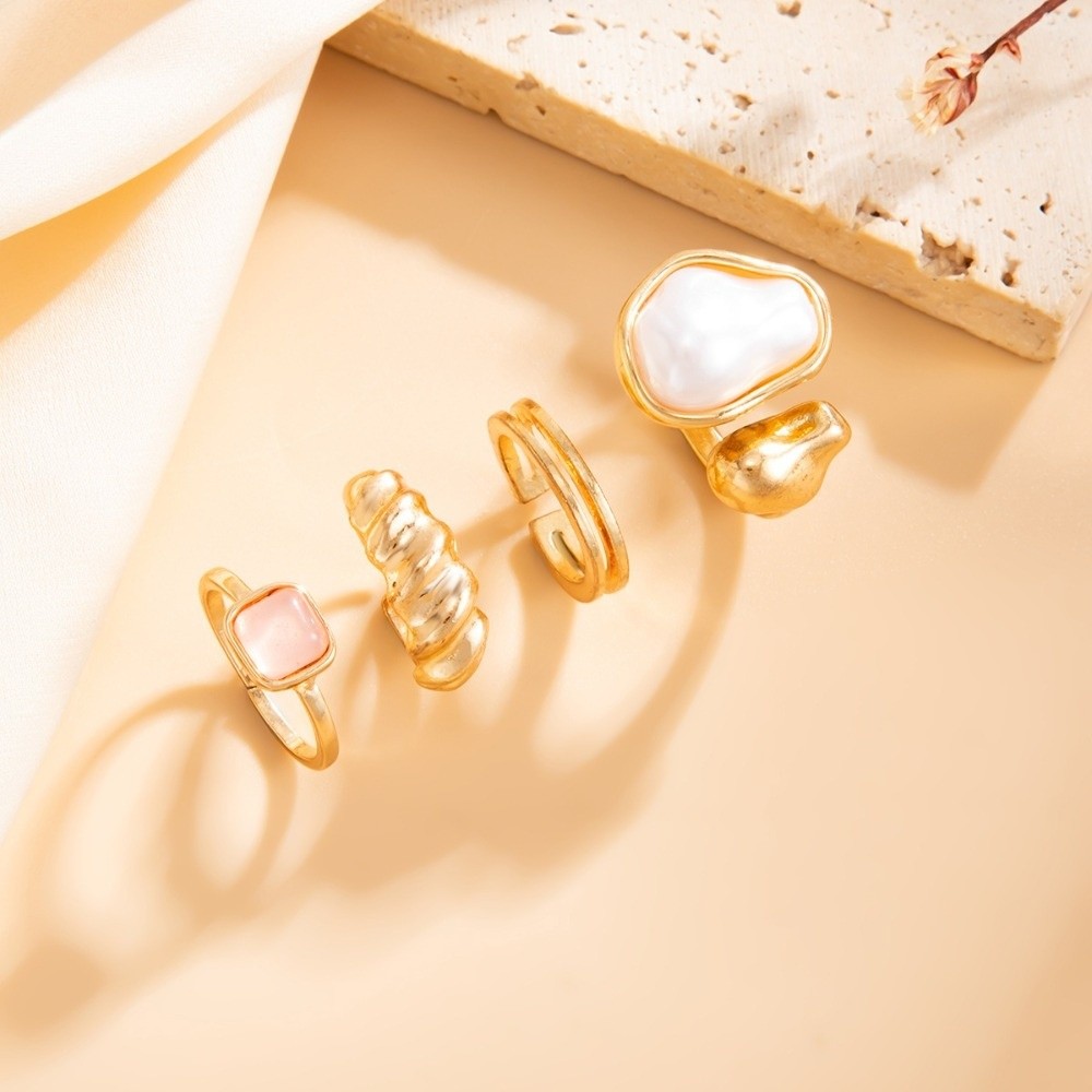 불규칙 진주 발가락 반지 세트, 금속 표면 보석 장식  - Body Jewelry Kit 리뷰 및 가격